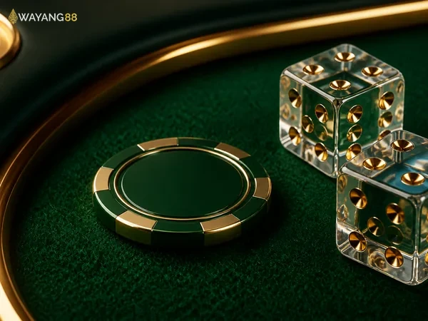 Ilustrasi permainan Plinko dengan papan pin dan bola